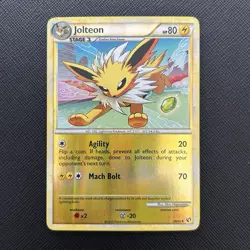 Pokemon TCG Jolteon Undaunted 28/90 Reverse Holo MP. - Image 2
