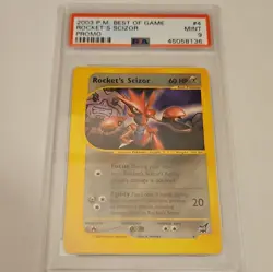 Pokemon 2003 Best of Game Rocket's Scizor Holo Promo 4/9 PSA 9 Mint - Image 1