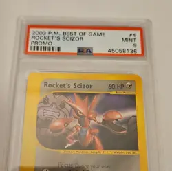 Pokemon 2003 Best of Game Rocket's Scizor Holo Promo 4/9 PSA 9 Mint - Image 2