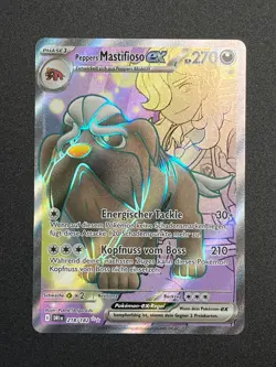 Peppers Mastifioso ex DRI 218/182 Ewige Rivalen Full Art Rare Pokemon DE NM - Image 1