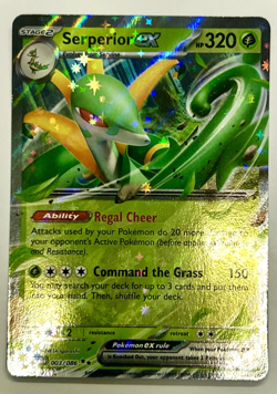 Serperior ex 003/086 Double Rare Black Bolt Pokemon NM - Image 1