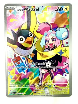 Iono's Wattrel 231/217 Illustration Rare Ascended Heroes Pokemon Holo Near Mint - Image 1