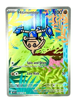 Hitmontop 240/217 Illustration Rare Ascended Heroes Pokemon Holo Near Mint - Image 1