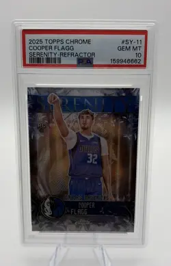 2025-26 Topps Chrome - Serenity Cooper Flagg #SY-11 Refractor (RC) PSA 10. - Image 1