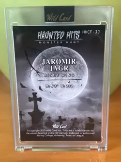 2025 Jaromir Jagr -Wild Card Haunted Hits - Monster Hunt - 🔥 1/1 🔥 - Image 2