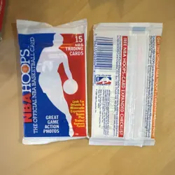 NBA Hoops 1989-90 Basketball Cards Sealed 15-Card Packs Lot of 7 - Image 2