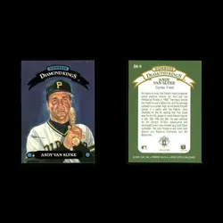 Andy Van Slyke #DK-9 1993 Donruss Diamond Kings Pittsburgh Pirates Baseball Card - Image 3