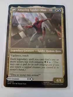 Peter Parker / Amazing Spider-Man 0010 MTG Magic Marvel's Spider-Man Mythic Rare - Image 2