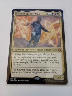 Cosmic Spider-Man 0127 MTG Magic Marvel's Spider-Man Mythic Rare - Image 1