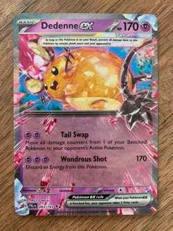 Dedenne ex 093/193 Double Rare Holo Paldea Evolved Pokemon Card NM - Image 1