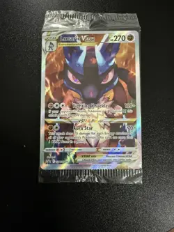 Pokemon TCG Lucario Vstar Sword & Shield Swsh291 Holo Promo sealed - Image 1