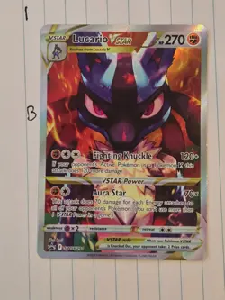 Pokemon TCG Lucario Vstar Sword & Shield Swsh291 Holo Promo - Image 1
