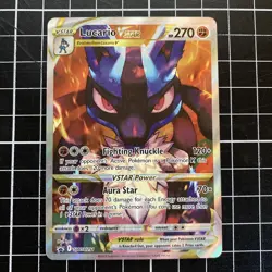 Pokemon TCG Lucario Vstar Sword & Shield Swsh291 Holo Promo - Image 1