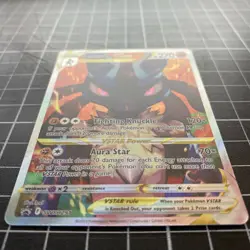 Pokemon TCG Lucario Vstar Sword & Shield Swsh291 Holo Promo - Image 3