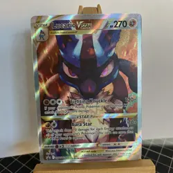 Pokemon TCG Lucario Vstar Sword & Shield Swsh291 Holo Promo - Image 4