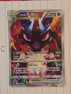 Pokemon TCG Lucario Vstar Sword & Shield Swsh291 Holo Promo - Image 1