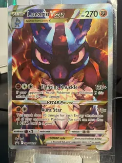 Pokemon TCG Lucario Vstar Sword & Shield Swsh291 Holo Promo SEALED - Image 1