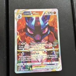 Pokemon TCG Lucario Vstar Sword & Shield Swsh291 Holo Promo - Image 1