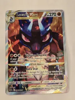 Pokemon TCG Lucario Vstar Sword & Shield Swsh291 Holo Promo - Image 1