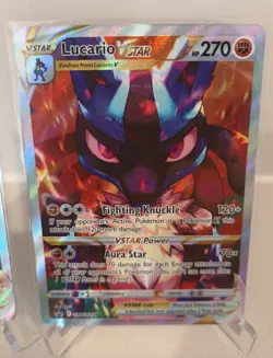 Pokemon TCG Lucario Vstar Sword & Shield Swsh291 Holo Promo X 2 - Image 4