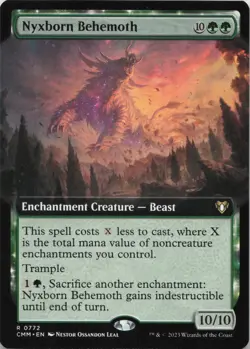 Nyxborn Behemoth (Extended Art) R Commander Masters 772 LP-NM - Image 1