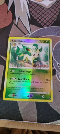 Leafeon 24/100 Platinum Stamped Reverse Holo Pokemon Card - Image 1