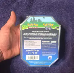 Pokemon TCG Pokemon GO Tin Lot (3) Pikachu Snorlax Blissey Booster Promo 2022 - Image 4