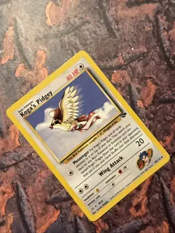 Koga's Pidgey 49/132 Gym Challenge Regular unlimited Pokemon card - Image 3