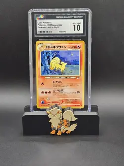 Pokemon Light Ninetales #38 JPN Darkness, and to Light CGC GEM MINT 10 - Image 1