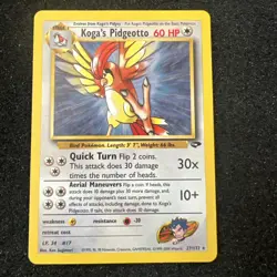 Koga's Pidgeotto Gym Challenge 27/132 Rare Unlimited Pokemon - Image 1