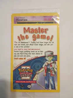 SEALED Pokemon MEWTWO Card BLACK STAR PROMO Set #14 Strikes Back VHS/DVD - Image 1