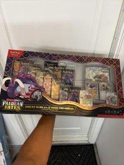 Pokemon TCG: Paldean Fates Great Tusk ex Iron Treads ex Premium Collection Box - Image 1