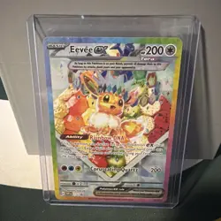 2025 POKEMON SVP EN-SV BLACK STAR PROMO #174 EEVEE ex PRISMATIC EVOLUTIONS CARD - Image 1