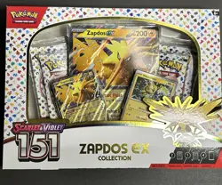 Pokemon TCG Scarlet and Violet 151 Zapdos EX Collection Box Sealed (NEW) - Image 1