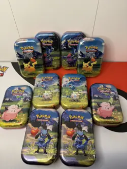 Ascended Heroes Mini Tins Display Pokemon TCG 2 Art Sets 10 EMPTY Tins - Image 2