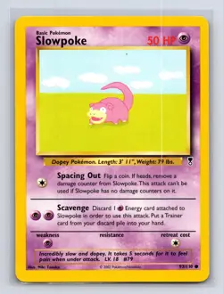 Slowpoke 93/110 Common Legendary Collection Pokemon Lightly Played - Image 1