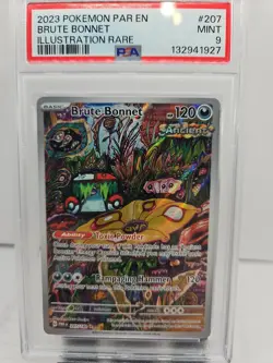 2023 Pokemon PAR EN BRUTE BONNET #207/182 ILLUSTRATION RARE PSA 9 - Image 1