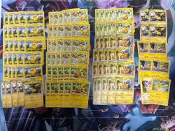 100x Pikachu Pokemon TCG Non Holo Card Lot - As Shown - Multiples - Various Sets - Image 1