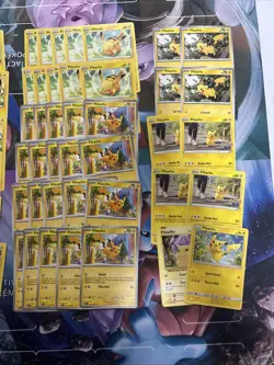 100x Pikachu Pokemon TCG Non Holo Card Lot - As Shown - Multiples - Various Sets - Image 3