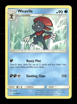 Weavile 44/236 Cosmic Eclipse NM/M Pokemon - Image 1