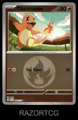 CHARMANDER (ENERGY SYMBOL PATTERN) 020/217 HOLO C ASCENDED HEROES POKEMON NM/M - Image 2