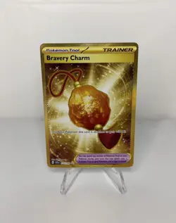 Bravery Charm Holofoil Hyper Rare SV07: Stellar Crown 175/142 NM Pokemon TCG - Image 1
