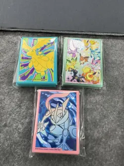 Lot Of 3 Pokemon Official TCG Sleeves Factory Sealed Mixed Lot Eeveelutions - Image 2