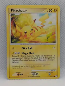 PIKACHU 71/99 C ARCEUS POKEMON MODERATELY PLAYED PIKACHU - Image 1
