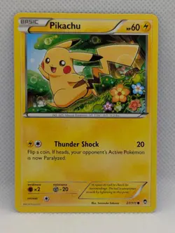 PIKACHU 27/111 C FURIOUS FISTS POKEMON LIGHTLY PLAYED PIKACHU - Image 1