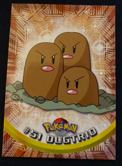 Pokemon #51 Dugtrio - TOPPS Trading Card Non Holo LP - Image 1