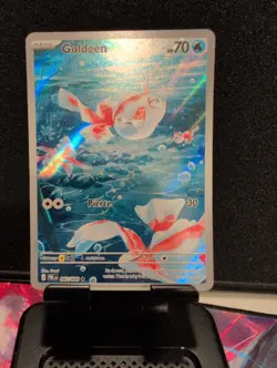 Pokemon TCG Goldeen 087/084 Me05: Pitch Black Holo I Rare Pack Fresh NM . - Image 2