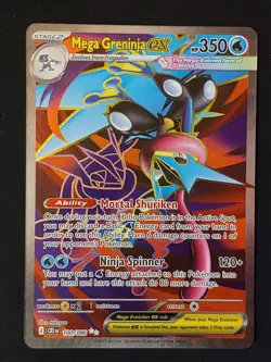 Mega Greninja ex 100/086 Ultra Rare Chaos Rising Pokemon Holo Near Mint - Image 1