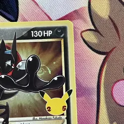 Pokemon Card | Greninja Gold Star SWSH144 Celebrations Black Star Promo HD Swirl - Image 4