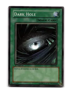 Dark Hole Super Rare 1st Ed. The Legend of Blue Eyes White Dragon LOB-052 2002 - Image 1